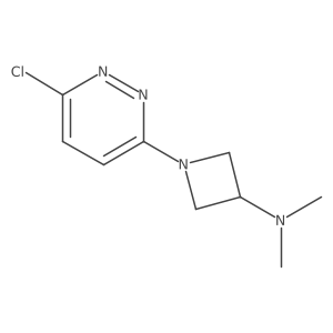 1-(6-Chloro-3-pyridazinyl)-N,N-dimethyl-3-azetidinamine Structure