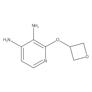 2-(Oxetan-3-yloxy)pyridine-3,4-diamine结构式