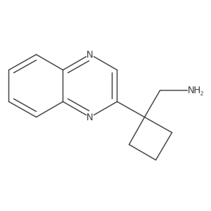 [1-(Quinoxalin-2-yl)cyclobutyl]methanamine结构式