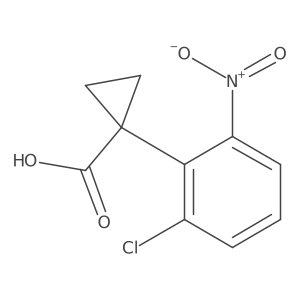 1-(2-Chloro-6-nitrophenyl)cyclopropane-1-carboxylic acid Structure