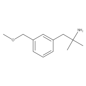 1-[3-(Methoxymethyl)phenyl]-2-methylpropan-2-amine Structure