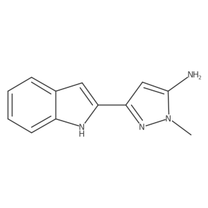3-(1H-indol-2-yl)-1-methyl-1H-pyrazol-5-amine Structure