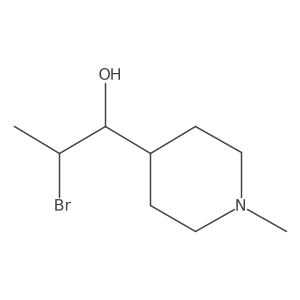 2-Bromo-1-(1-methylpiperidin-4-yl)propan-1-ol Structure