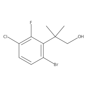 2-(6-Bromo-3-chloro-2-fluorophenyl)-2-methylpropan-1-ol Structure