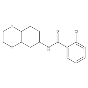 2-chloro-N-(octahydrobenzo[b][1,4]dioxin-6-yl)benzamide结构式