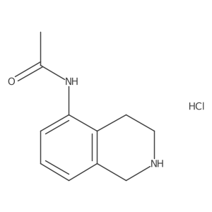 N-(1,2,3,4-tetrahydroisoquinolin-5-yl)acetamide hydrochloride Structure