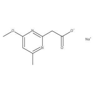 Sodium 2-(4-methoxy-6-methylpyrimidin-2-yl)acetate结构式
