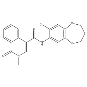 N-(7-chloro-3,4-dihydro-2H-1,5-benzodioxepin-8-yl)-2-methyl-1-oxo-isoquinoline-4-carboxamide Structure