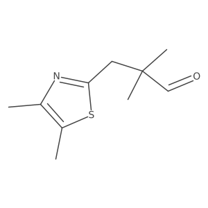3-(Dimethyl-1,3-thiazol-2-yl)-2,2-dimethylpropanal Structure