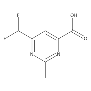 6-(Difluoromethyl)-2-methylpyrimidine-4-carboxylic acid Structure