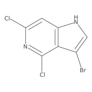 3-Bromo-4,6-dichloro-1H-pyrrolo[3,2-c]pyridine Structure