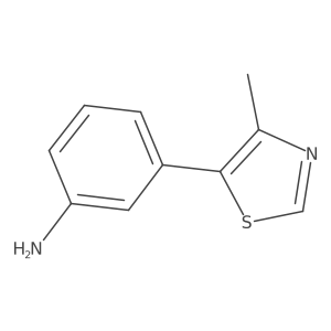3-(4-Methyl-1,3-thiazol-5-yl)aniline Structure