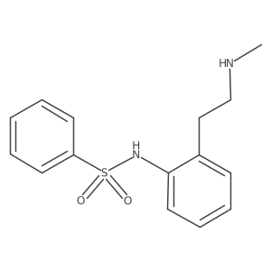 N-[2-(2-(methylamino)ethyl)phenyl]benzenesulfonamide Structure