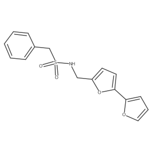 N-([2,2'-bifuran]-5-ylmethyl)-1-phenylmethanesulfonamide结构式