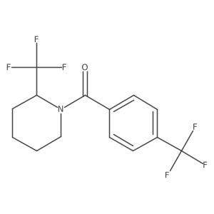 (4-(Trifluoromethyl)phenyl)(2-(trifluoromethyl)piperidin-1-yl)methanone Structure