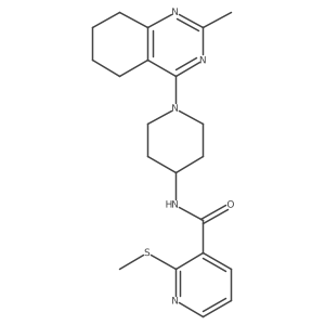 N-(1-(2-methyl-5,6,7,8-tetrahydroquinazolin-4-yl)piperidin-4-yl)-2-(methylthio)nicotinamide Structure