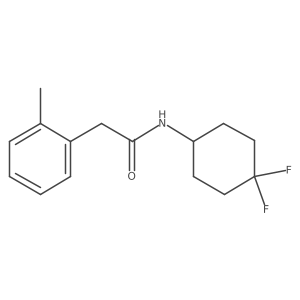 N-(4,4-difluorocyclohexyl)-2-(o-tolyl)acetamide结构式