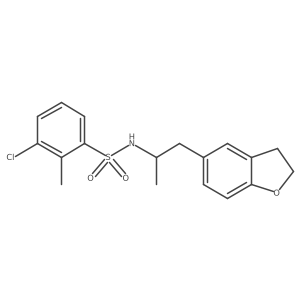 3-chloro-N-(1-(2,3-dihydrobenzofuran-5-yl)propan-2-yl)-2-methylbenzenesulfonamide Structure