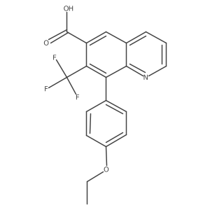 8-(4-Ethoxyphenyl)-7-(trifluoromethyl)quinoline-6-carboxylic acid结构式