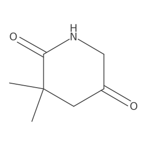 3,3-Dimethylpiperidine-2,5-dione Structure