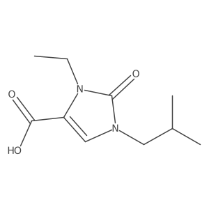 3-Ethyl-1-(2-methylpropyl)-2-oxo-2,3-dihydro-1H-imidazole-4-carboxylic acid Structure
