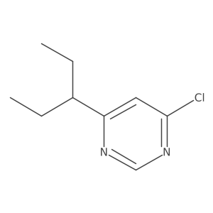 4-Chloro-6-(pentan-3-yl)pyrimidine结构式