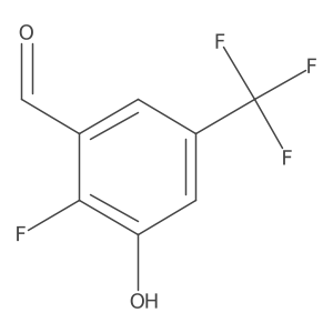 2-Fluoro-3-hydroxy-5-(trifluoromethyl)benzaldehyde Structure