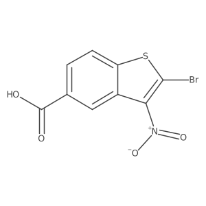 2-Bromo-3-nitro-1-benzothiophene-5-carboxylic acid Structure