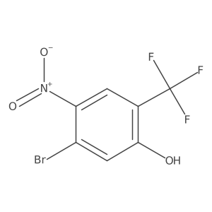5-Bromo-4-nitro-2-(trifluoromethyl)phenol结构式