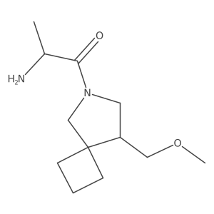 2-Amino-1-(8-(methoxymethyl)-6-azaspiro[3.4]octan-6-yl)propan-1-one结构式