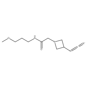 2-(3-azidoazetidin-1-yl)-N-(3-methoxypropyl)acetamide结构式