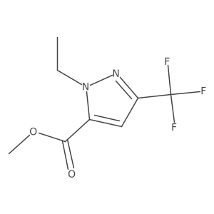 methyl 1-ethyl-3-(trifluoromethyl)-1H-pyrazole-5-carboxylate Structure