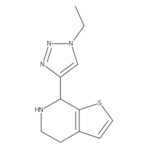 1-ethyl-4-{4H,5H,6H,7H-thieno[2,3-c]pyridin-7-yl}-1H-1,2,3-triazole Structure