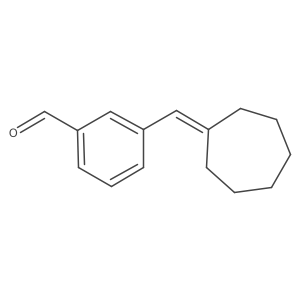 3-(Cycloheptylidenemethyl)benzaldehyde Structure