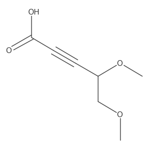 4,5-Dimethoxypent-2-ynoic acid Structure