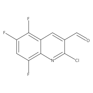2-Chloro-5,6,8-trifluoroquinoline-3-carbaldehyde Structure