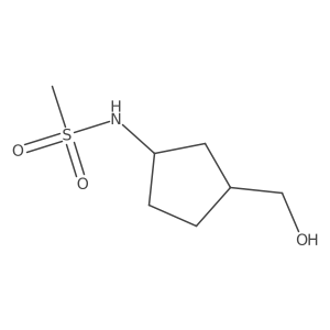 rac-N-[(1R,3S)-3-(hydroxymethyl)cyclopentyl]methanesulfonamide Structure