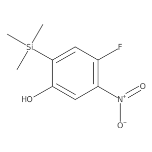 4-Fluoro-5-nitro-2-(trimethylsilyl)phenol结构式