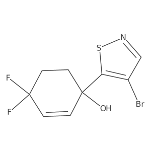 1-(4-Bromo-1,2-thiazol-5-yl)-4,4-difluorocyclohex-2-en-1-ol Structure