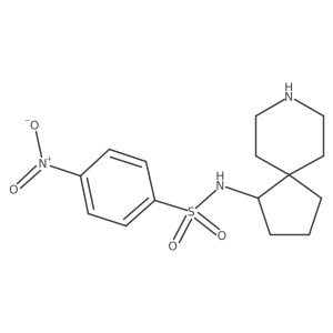 N-{8-azaspiro[4.5]decan-1-yl}-4-nitrobenzene-1-sulfonamide Structure