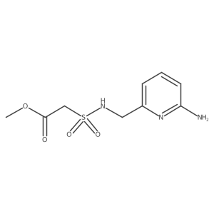 Methyl 2-{[(6-aminopyridin-2-yl)methyl]sulfamoyl}acetate结构式