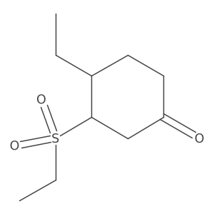 3-(Ethanesulfonyl)-4-ethylcyclohexan-1-one结构式