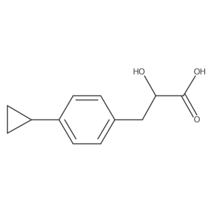 3-(4-Cyclopropylphenyl)-2-hydroxypropanoic acid Structure