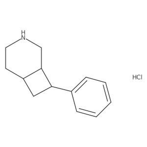 (1S,6R,8S)-8-Phenyl-3-azabicyclo[4.2.0]octane;hydrochloride Structure
