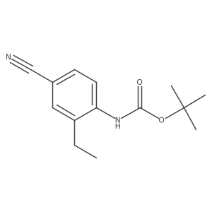 tert-butyl N-(4-cyano-2-ethylphenyl)carbamate Structure