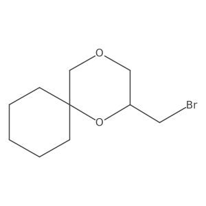 2-(Bromomethyl)-1,4-dioxaspiro[5.5]undecane结构式