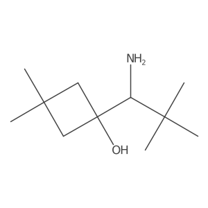 1-(1-Amino-2,2-dimethylpropyl)-3,3-dimethylcyclobutan-1-ol Structure