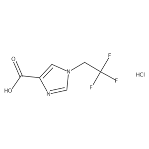 1-(2,2,2-Trifluoroethyl)-1H-imidazole-4-carboxylic acid hydrochloride Structure
