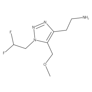 2-[1-(2,2-difluoroethyl)-5-(methoxymethyl)-1H-1,2,3-triazol-4-yl]ethan-1-amine Structure