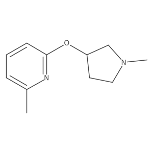 2-Methyl-6-[(1-methylpyrrolidin-3-yl)oxy]pyridine Structure